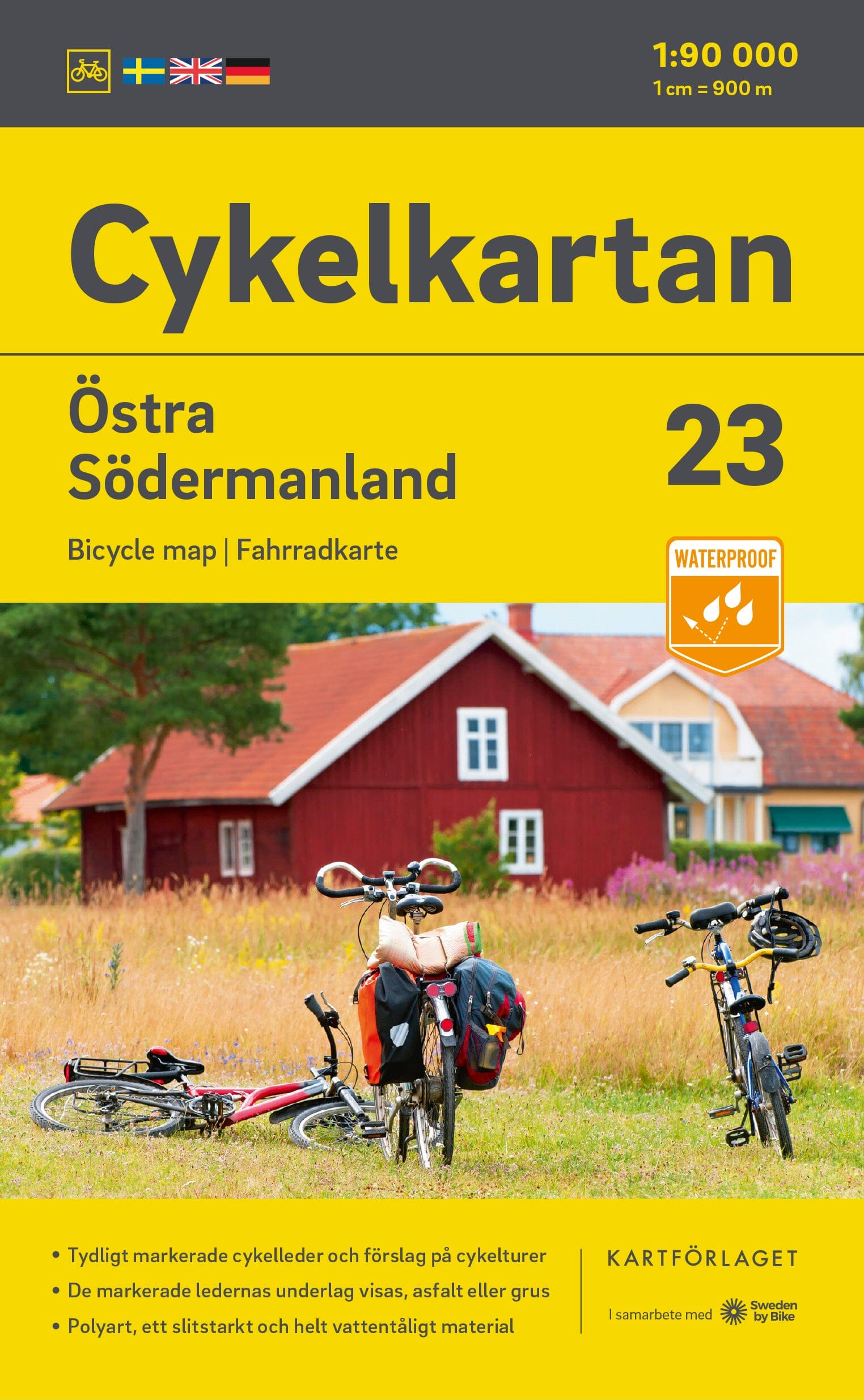 Carte cycliste n° 23 - Södermanland Est (Suède) | Norstedts carte cycliste Norstedts