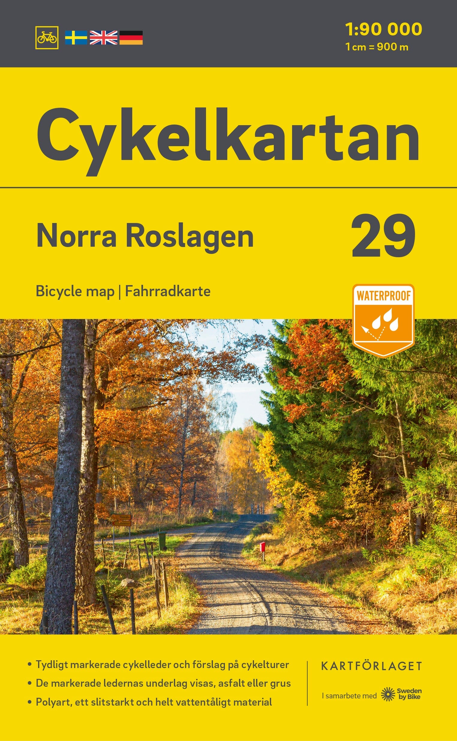 Carte cycliste n° 29 - Roslagen Nord (Suède) | Norstedts carte cycliste Norstedts