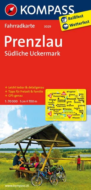 Carte cycliste n° F3029 - Prenzlau, Südliche Uckermark (Allemagne) | Kompass carte cycliste Kompass Default Title
