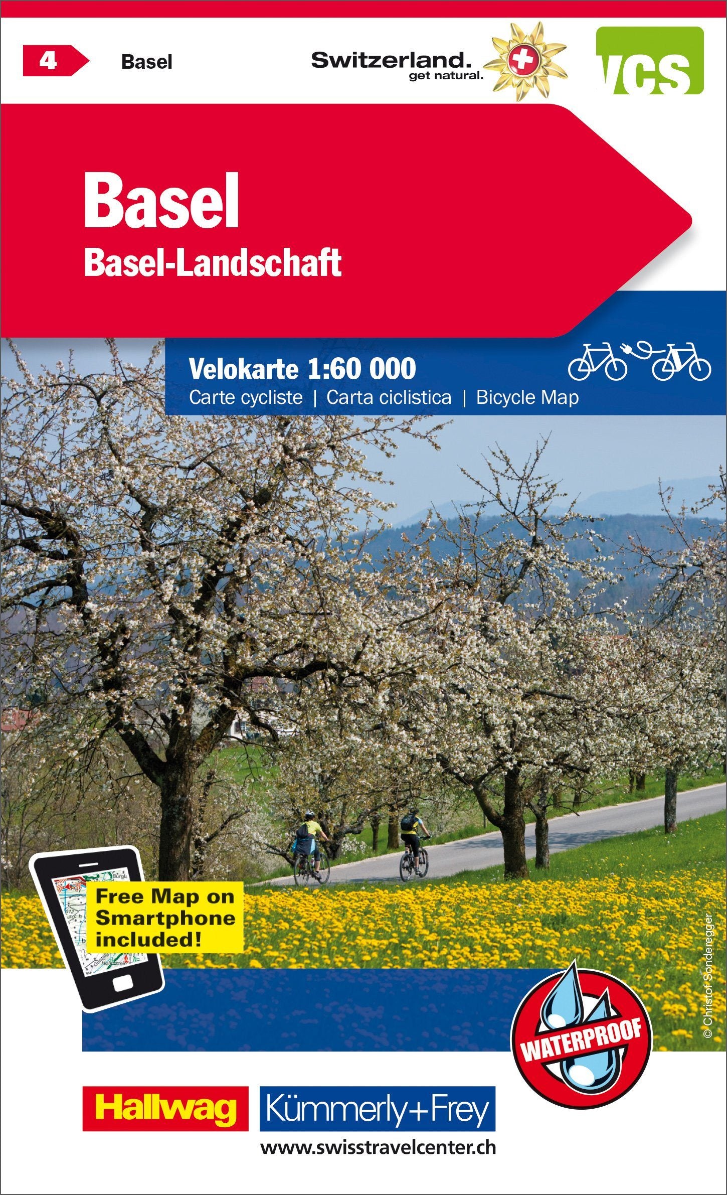 Carte cycliste n° VK.04 - Bâle, Aarau (Suisse) | Kümmerly & Frey carte cycliste Hallwag Kümmerly-Frey Default Title