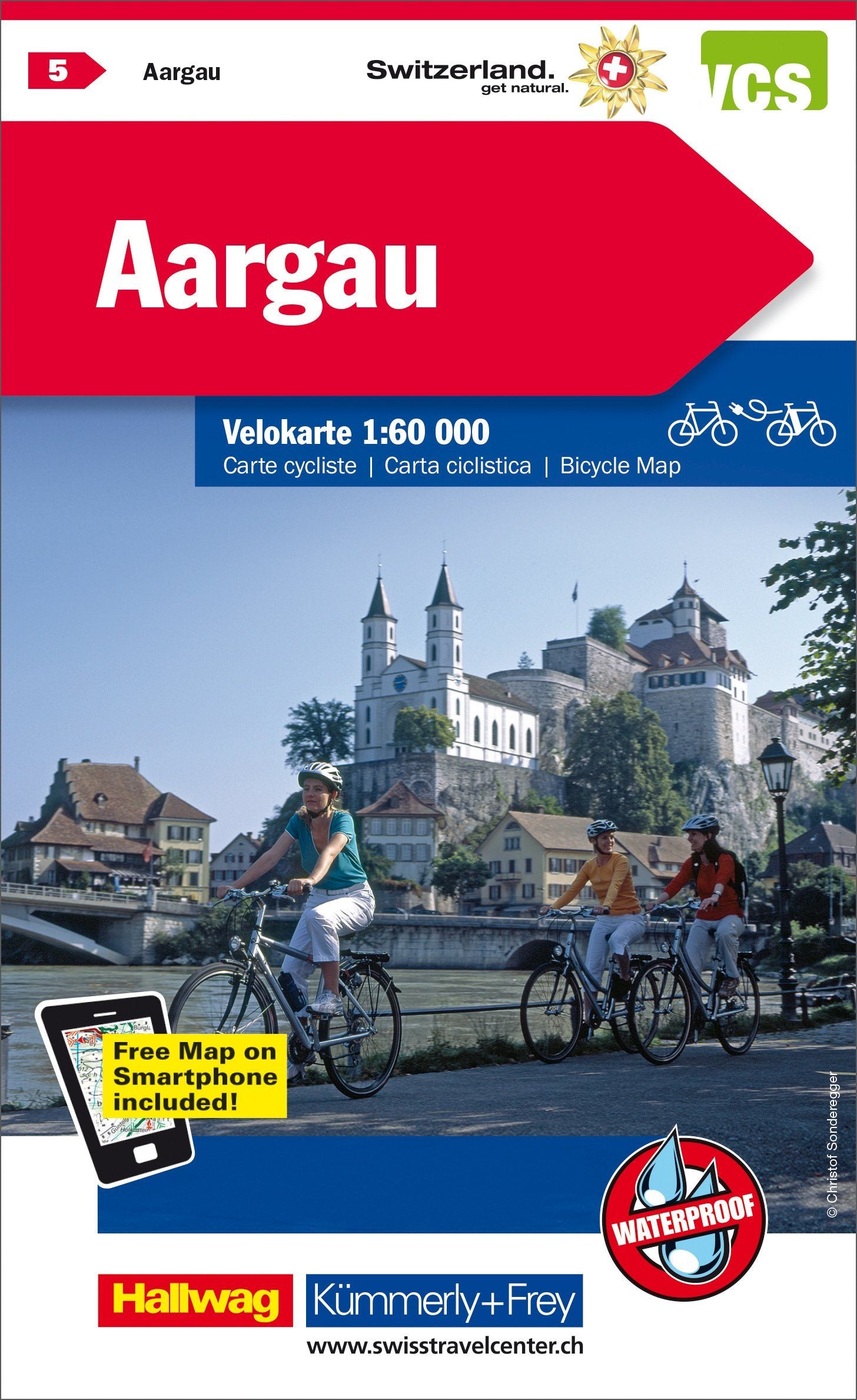 Carte cycliste n° VK.05 - Argovie (Suisse) | Kümmerly & Frey carte cycliste Hallwag Kümmerly-Frey Default Title