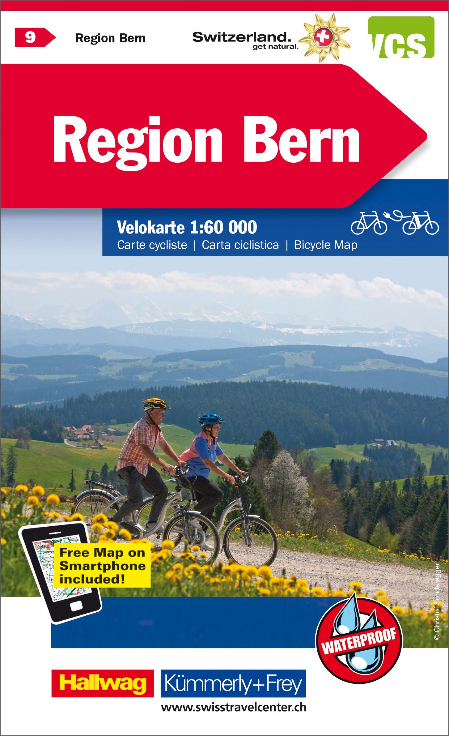 Carte cycliste n° VK.09 - Bern région (Suisse) | Kümmerly & Frey carte cycliste Hallwag Kümmerly-Frey Default Title