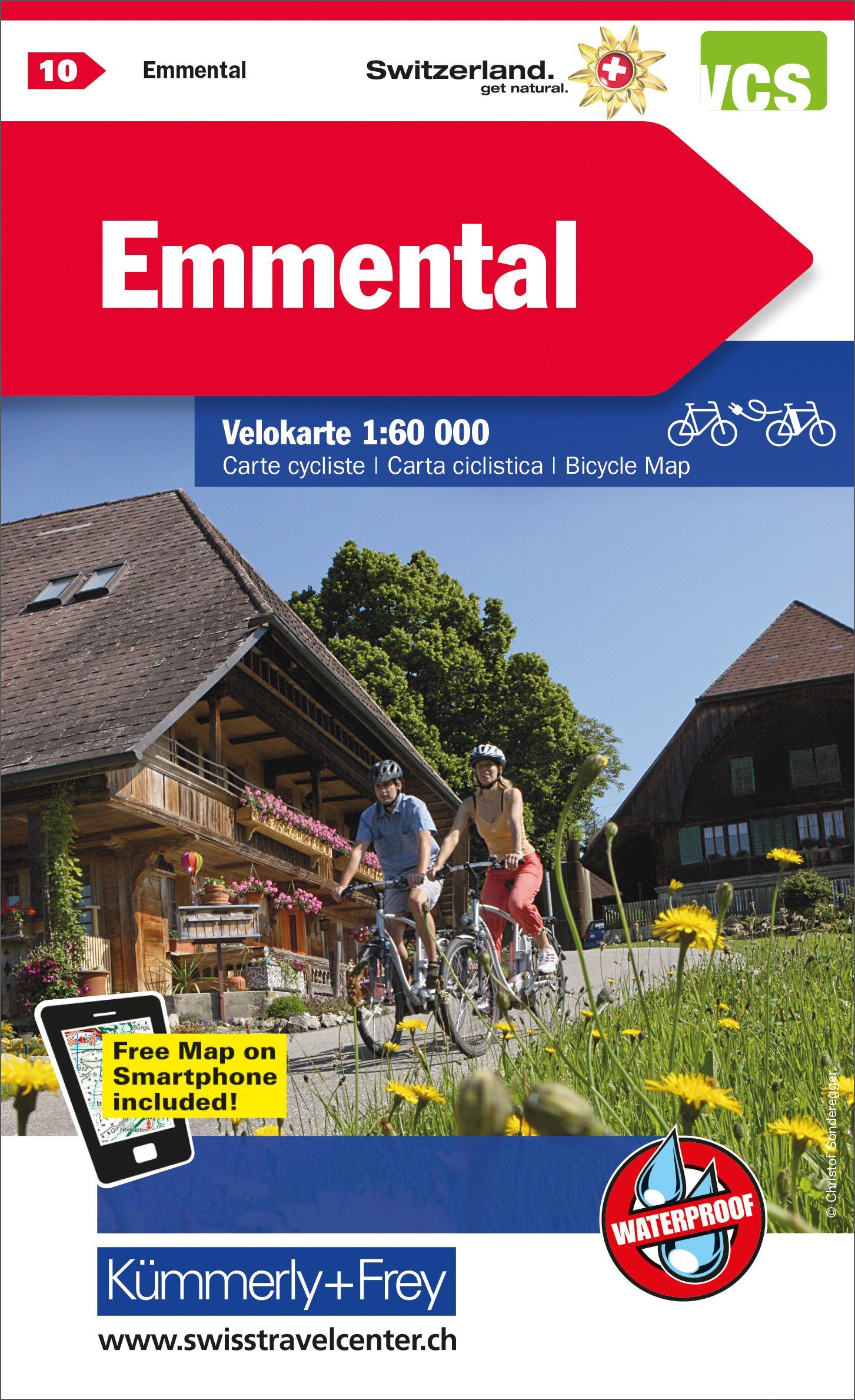 Carte cycliste n° VK.10 - Emmental (Suisse) | Kümmerly & Frey carte cycliste Hallwag Kümmerly-Frey Default Title