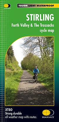 Carte cycliste - Stirling, Forth Valley & The Trossachs XT80 | Harvey Maps - Cycling maps carte cycliste Harvey Maps