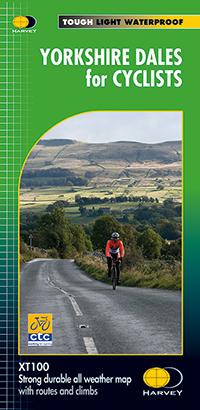 Carte cycliste - Yorkshire Dales | Harvey Maps - Cycling maps carte cycliste Harvey Maps