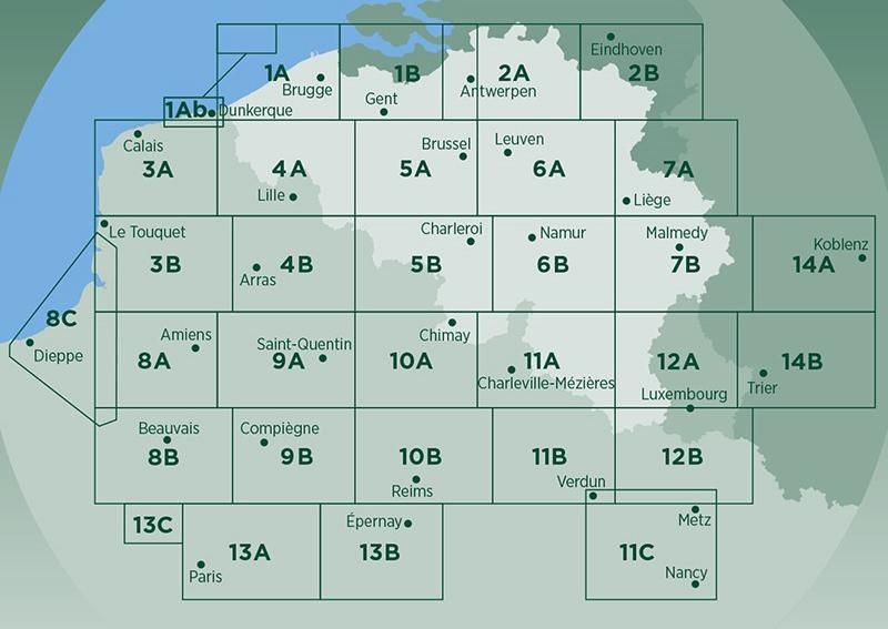 Carte cyclotouristique n° 1 - Flandres Orientale & Occidentale | Alta Via carte pliée Alta Via 