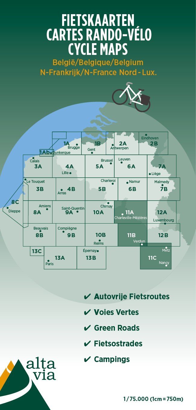 Carte cyclotouristique n° 11 - Verdun | Alta Via carte pliée Alta Via 