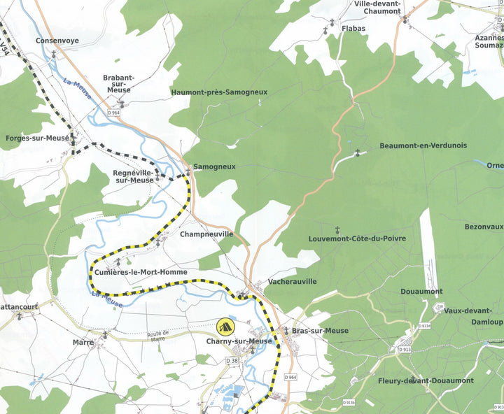 Carte cyclotouristique n° 11 - Verdun | Alta Via carte pliée Alta Via 