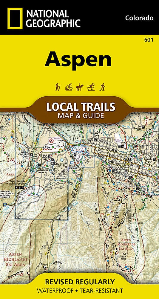 Carte d'Aspen [Local Trails] | National Geographic carte de randonnée National Geographic