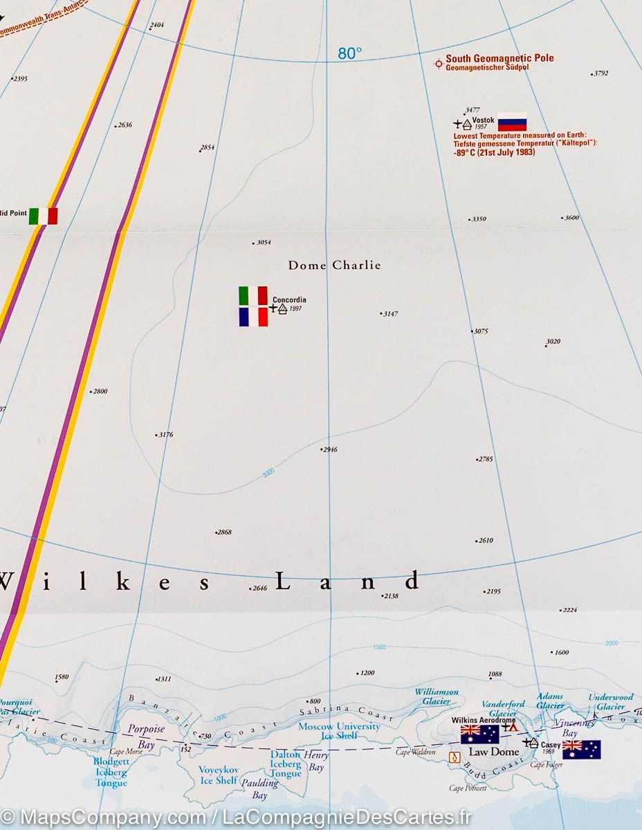 Carte générale - Antarctique | Reise Know How carte routière Reise Know-How