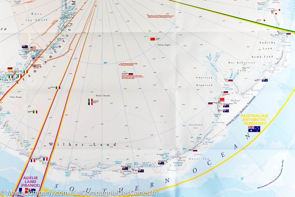 Carte générale - Antarctique | Reise Know How carte routière Reise Know-How