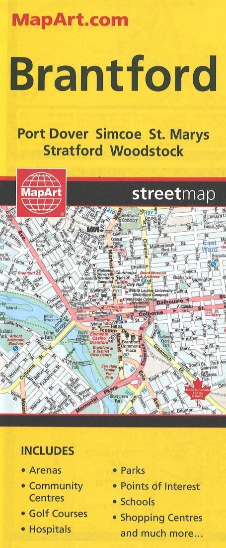 Carte de Brantford | Canadian Cartographics Corporation plan de ville Canadian Cartographics Corporation Default Title