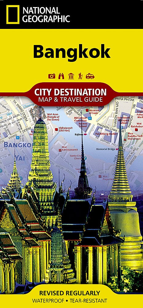 Carte de voyage de Bangkok, Thaïlande | National Geographic carte routière National Geographic