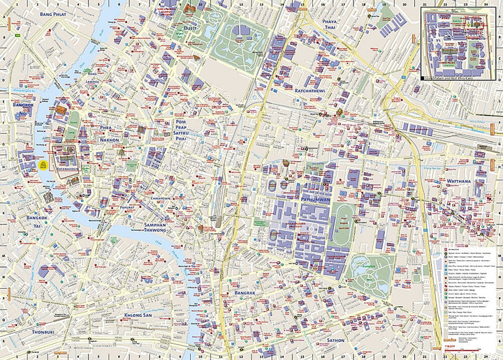 Carte de destination de Bangkok, Thaïlande | National Geographic carte pliée National Geographic 