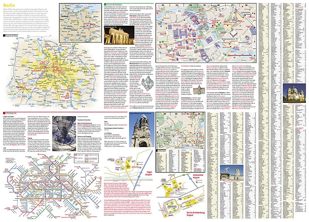 Carte de voyage de Berlin (Allemagne) | National Geographic carte routière National Geographic