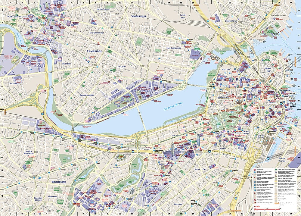 Boston, Massachusetts Travel map | National Geographic – Cartovia