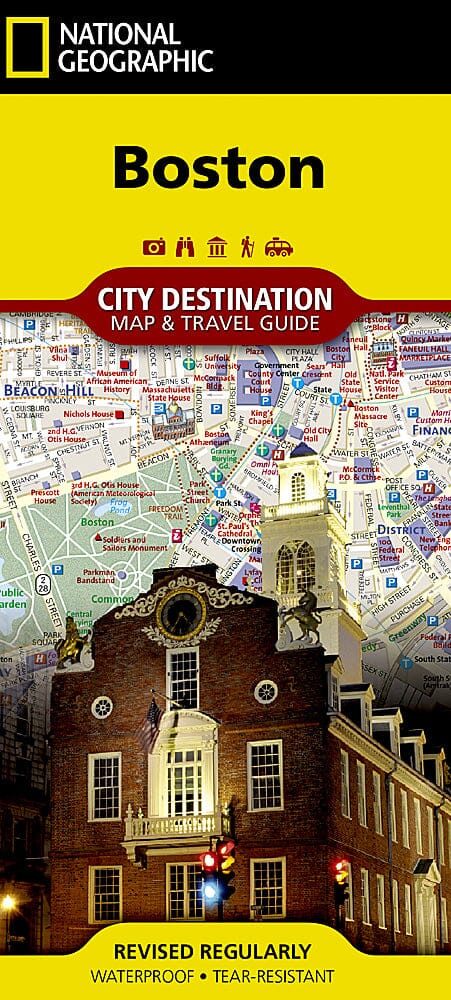 Carte de destination de Boston, Massachusetts | National Geographic carte pliée National Geographic 