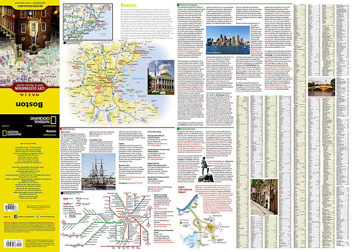 Carte de destination de Boston, Massachusetts | National Geographic carte pliée National Geographic 