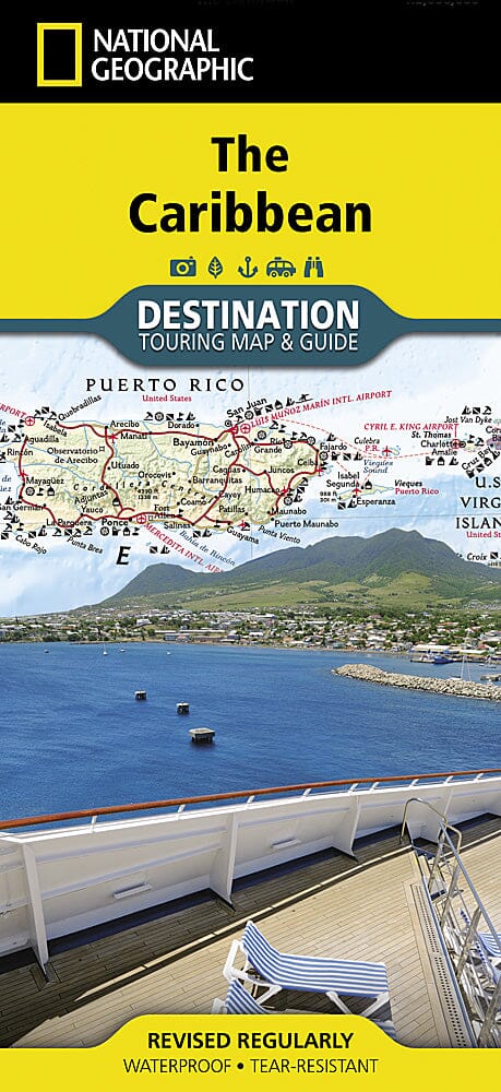 Carte de destination des Caraïbes | National Geographic carte pliée National Geographic 