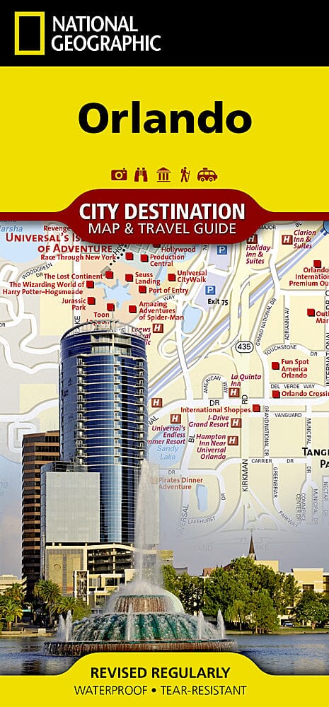 Carte de destination d'Orlando (Floride) | National Geographic carte pliée National Geographic 
