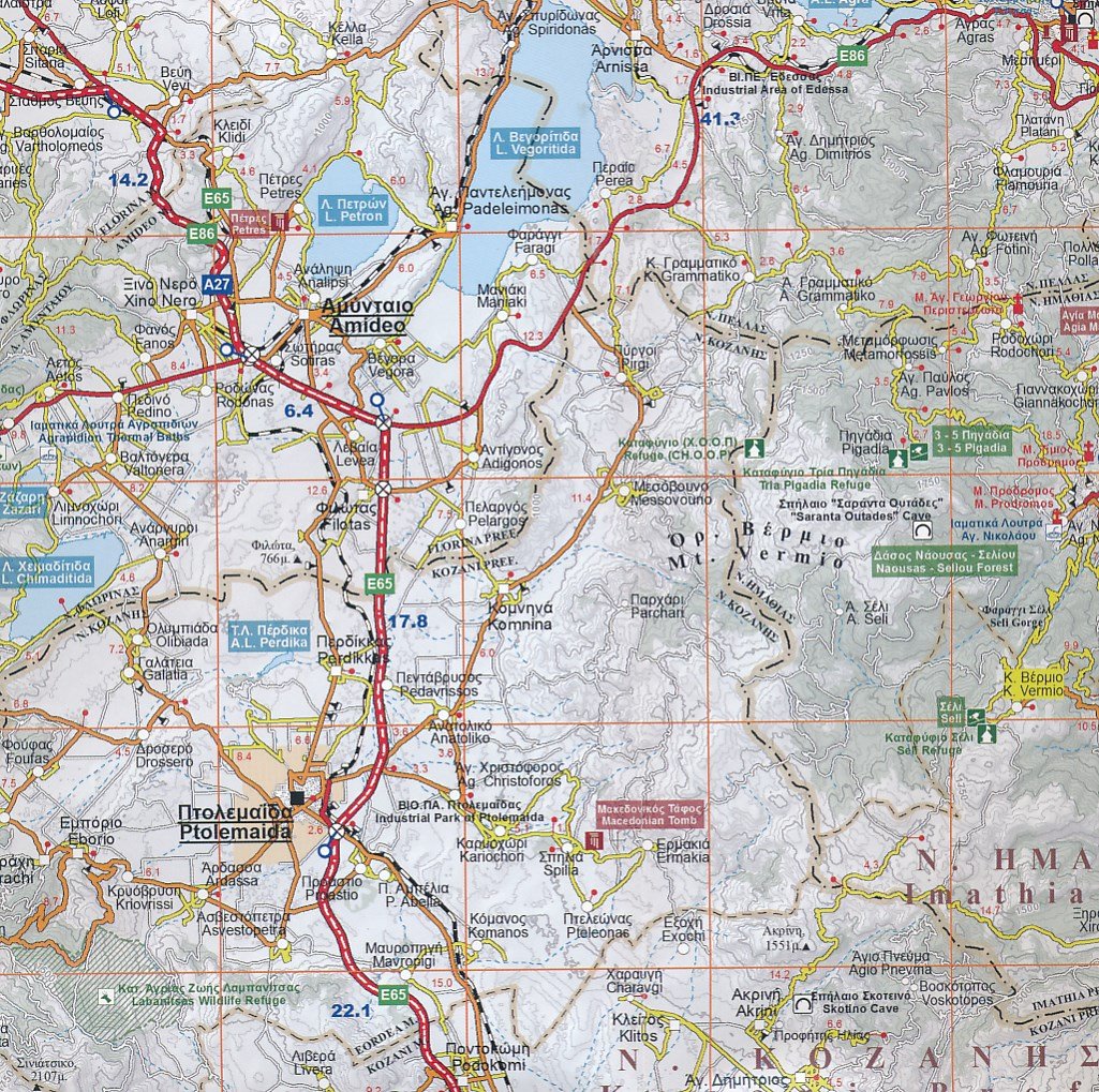Carte de la Macédoine (Grèce) - n° 52 | Orama carte pliée Orama 