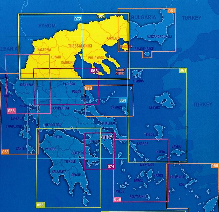 Carte de la Macédoine (Grèce) - n° 52 | Orama carte pliée Orama 
