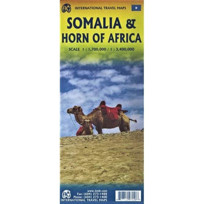 Carte de la Somalie et de la Corne de l'Afrique- VERSION MURALE ET PLASTIFIEE | ITM carte murale grand tube ITM 