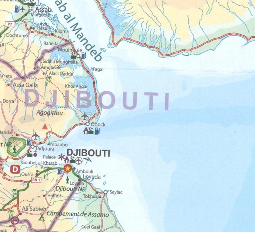 Carte de la Somalie et de la Corne de l'Afrique- VERSION MURALE ET PLASTIFIEE | ITM carte murale roulée (en tube) ITM