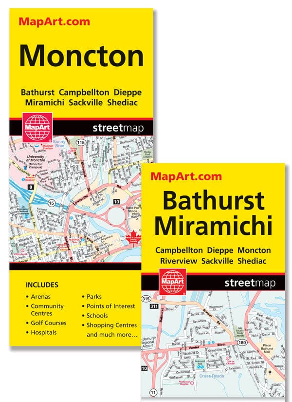 Carte de Moncton (Nouveau-Brunswick) | Canadian Cartographics Corporation carte pliée Canadian Cartographics Corporation 