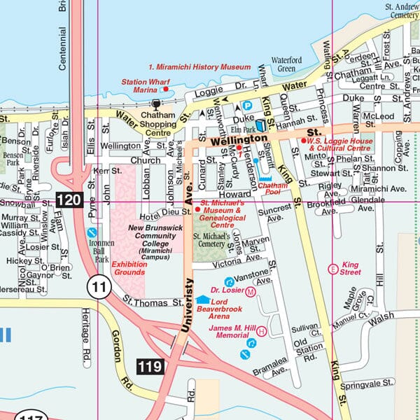 Carte de Moncton (Nouveau-Brunswick) | Canadian Cartographics Corporation plan de ville Canadian Cartographics Corporation