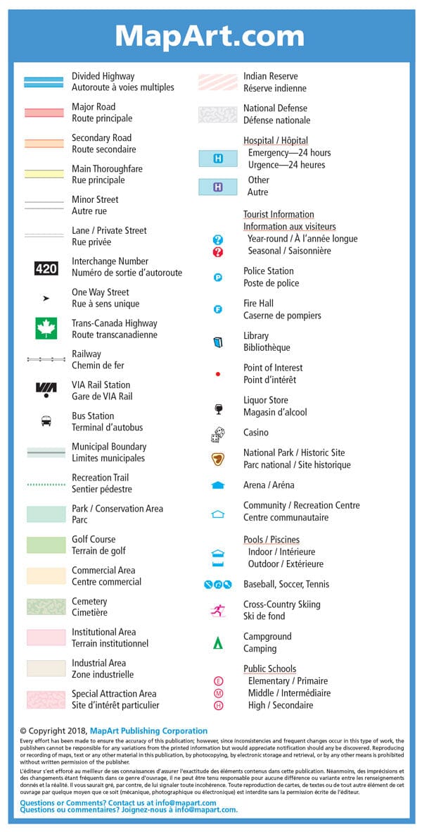 Carte de Moncton (Nouveau-Brunswick) | Canadian Cartographics Corporation plan de ville Canadian Cartographics Corporation