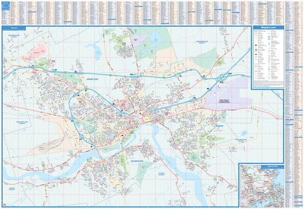 Carte de Moncton (Nouveau-Brunswick) | Canadian Cartographics Corporation plan de ville Canadian Cartographics Corporation
