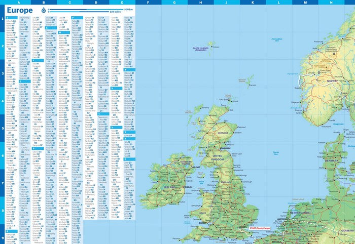Carte de planification (en anglais) - Europe | Lonely Planet carte routière Lonely Planet EN