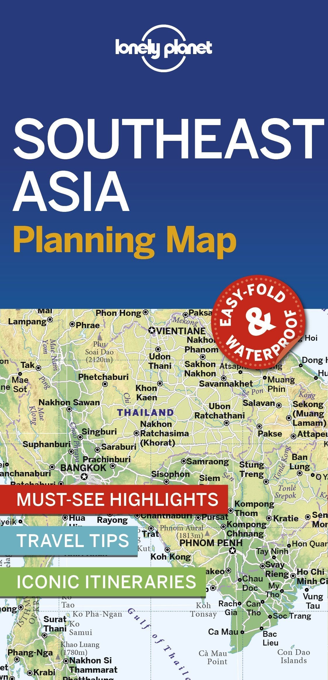 Carte de planification (en anglais) - Southeast Asia | Lonely Planet carte routière Lonely Planet EN