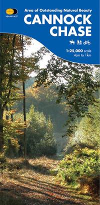 Carte de plein-air - Cannock Chase | Harvey Maps carte pliée Harvey Maps 