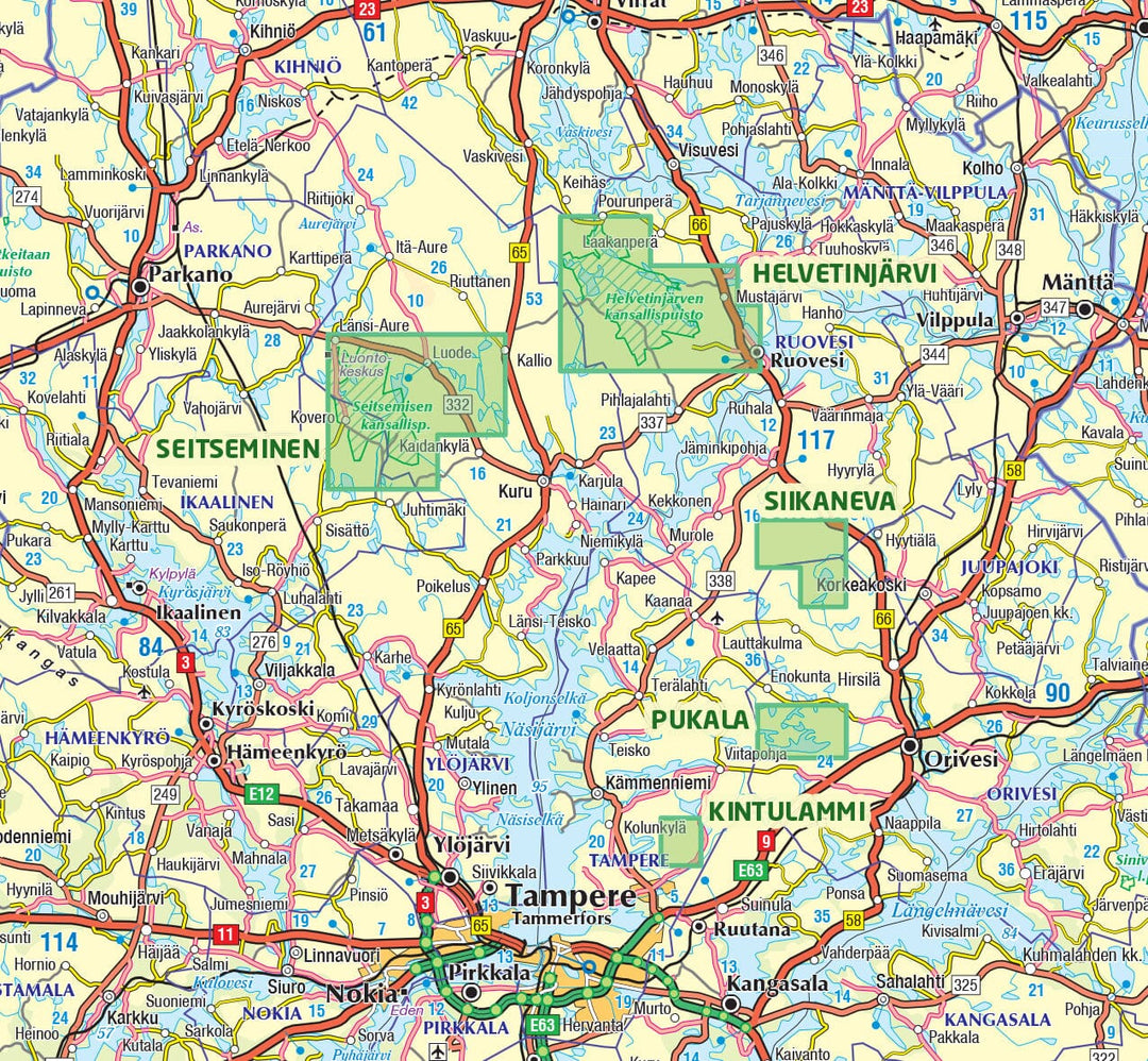 Carte de plein air n° 06 - Helvetinjärvi Seitseminen (Finlande) | Karttakeskus carte pliée Karttakeskus 