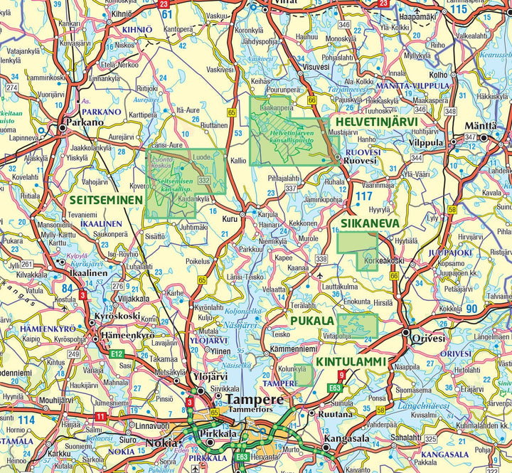 Carte de plein air n° 06 - Helvetinjärvi Seitseminen (Finlande) | Karttakeskus carte pliée Karttakeskus 