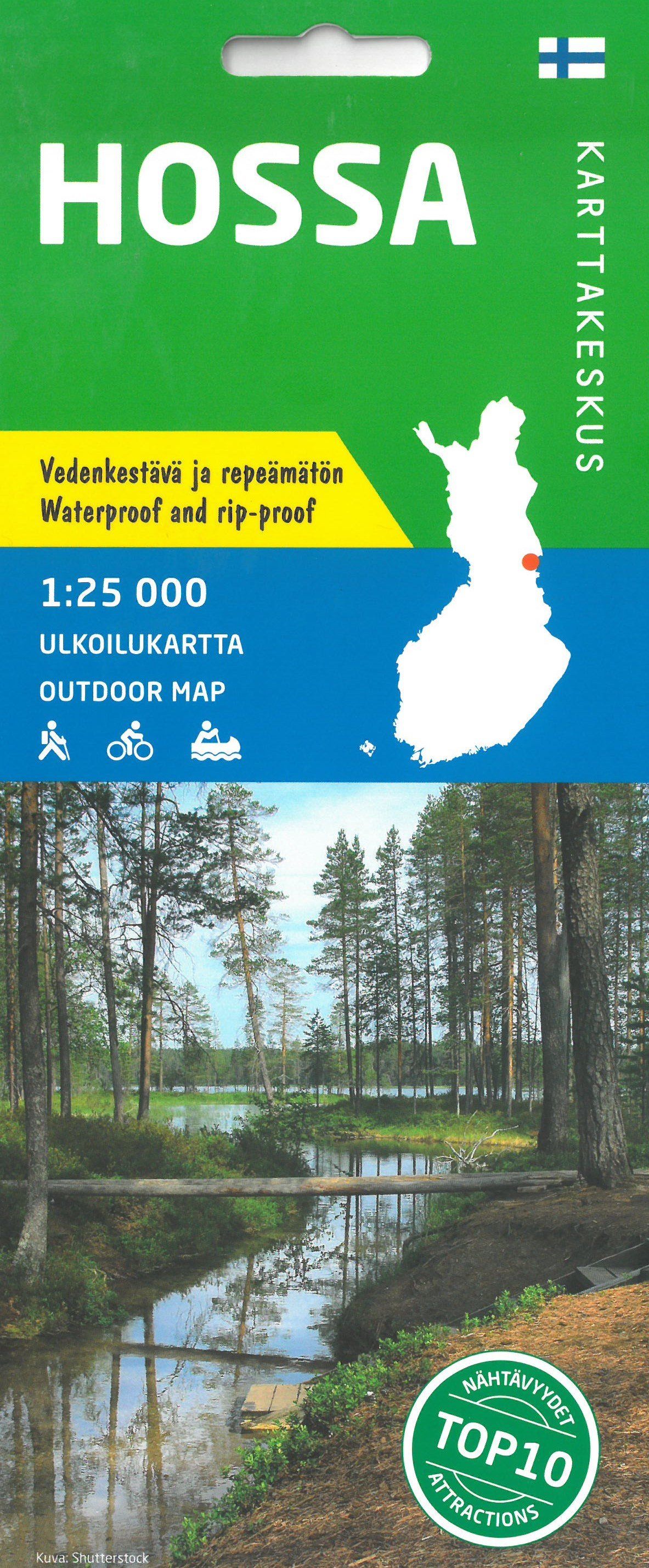 Carte de plein air n° 06 - Hossa (Finlande) | Karttakeskus carte de randonnée Karttakeskus