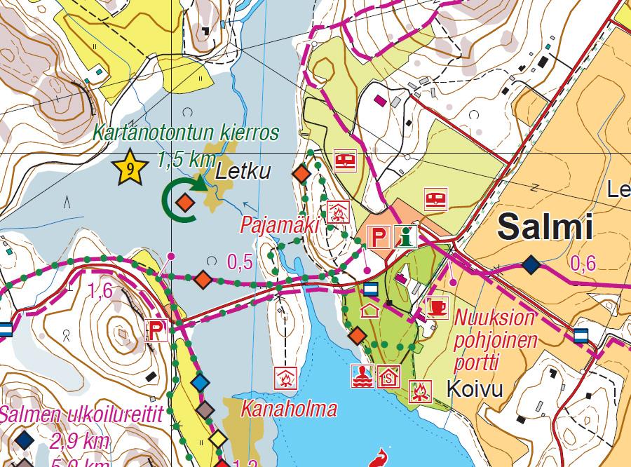 Carte de plein air n° 11 - Nuuksio Luukki (Finlande) | Karttakeskus carte de randonnée Karttakeskus