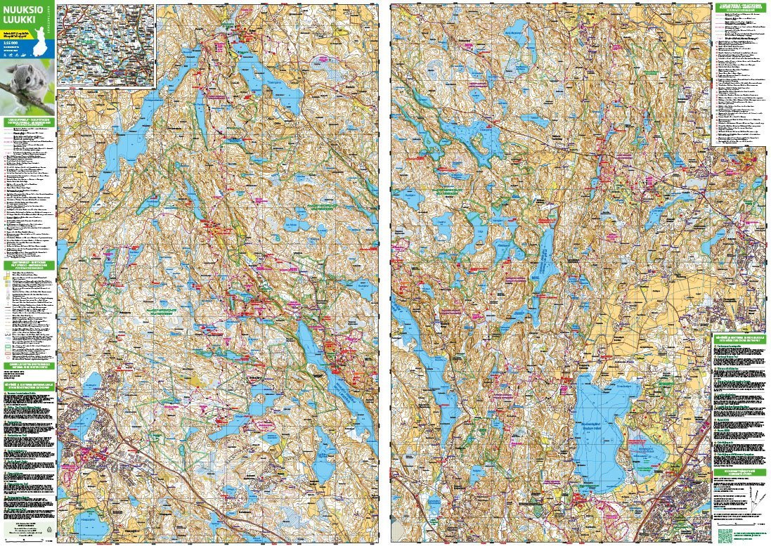 Carte de plein air n° 11 - Nuuksio Luukki (Finlande) | Karttakeskus carte de randonnée Karttakeskus