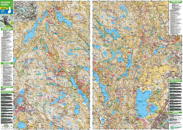 Carte de plein air n° 11 - Nuuksio Luukki (Finlande) | Karttakeskus carte pliée Karttakeskus 
