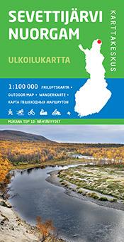 Carte de plein air n° 19 - Sevettijärvi Nuorgam (Finlande) | Karttakeskus carte pliée Karttakeskus 