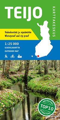 Carte de plein air n° 21 - Teijo (Finlande) | Karttakeskus carte pliée Karttakeskus 