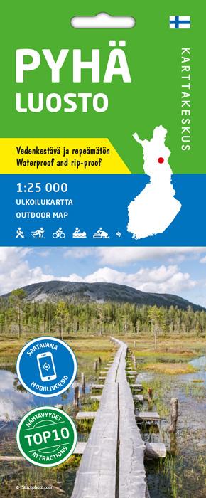 Carte de plein air n° 25 - Pyha Luosto (Finlande) | Karttakeskus carte de randonnée Karttakeskus