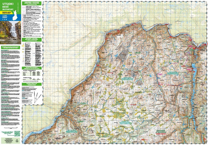 Carte de plein air n° 26 - Utsjoki Kevo Paistunturit (Finlande) | Karttakeskus carte pliée Karttakeskus 
