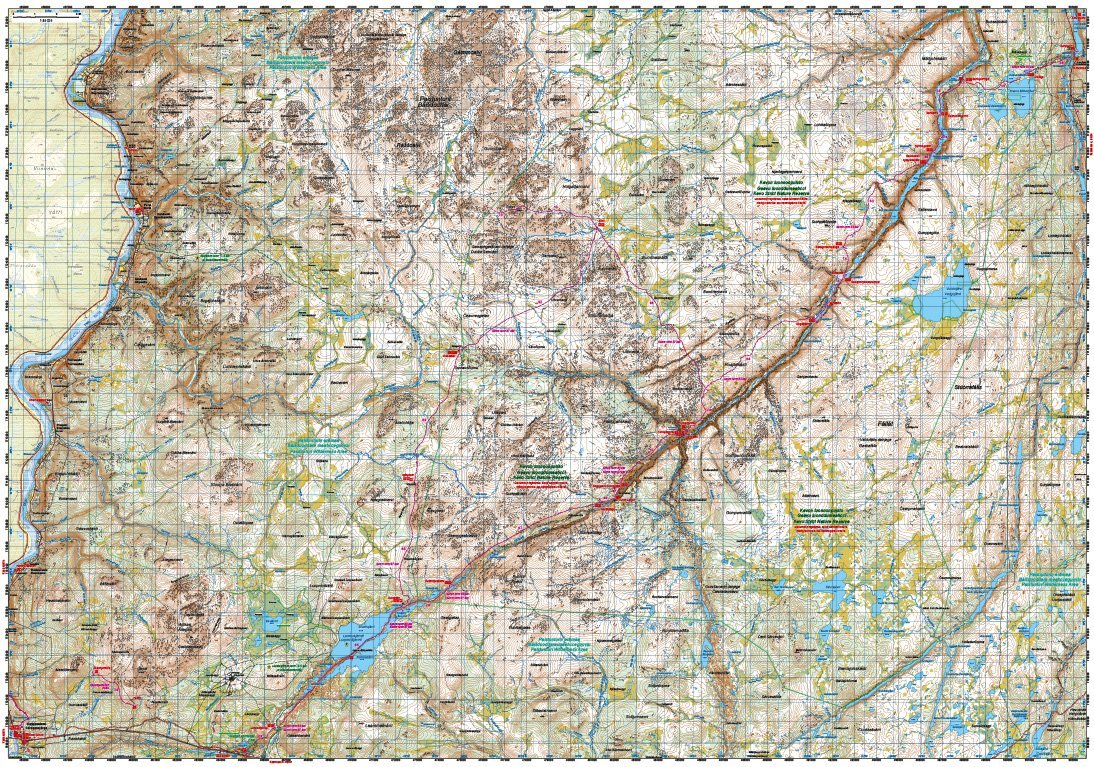 Carte de plein air n° 26 - Utsjoki Kevo Paistunturit (Finlande) | Karttakeskus carte de randonnée Karttakeskus