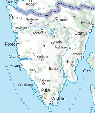 Carte de plein air n° KF.HR.WK.01 - Istrie (Croatie) | Kümmerly & Frey carte de randonnée Kümmerly & Frey