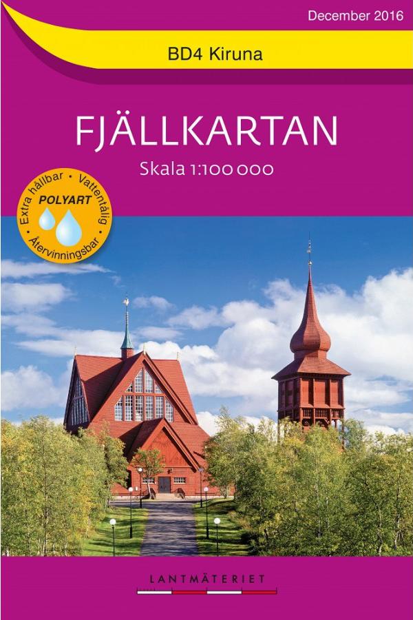 Carte de plein air n° SE.F.BD04 - Kiruna (Suède) | Norstedts - Fjällkartan carte pliée Norstedts 