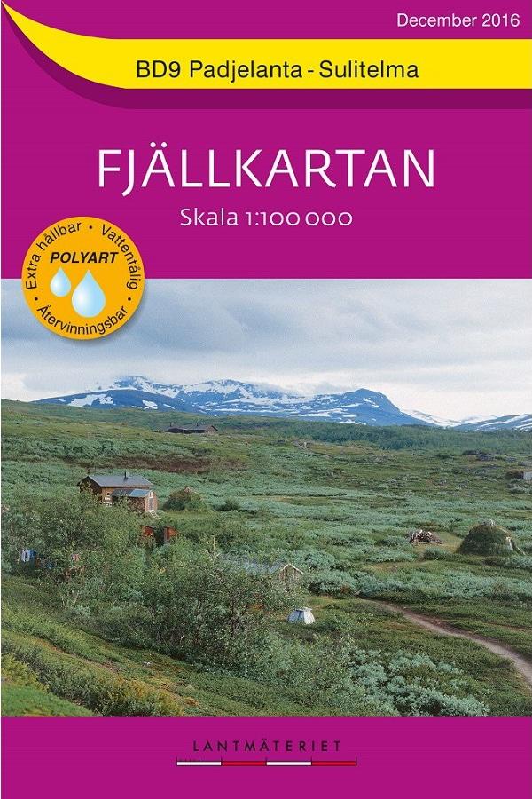 Carte de plein air n° SE.F.BD09 - Parc de Padjelanta & Sulitelma (Suède) | Norstedts - Fjällkartan carte pliée Norstedts 
