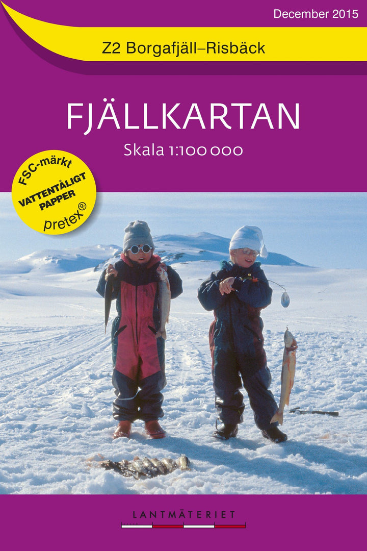 Carte de plein air n° SE.F.Z02 - Borgafjäll, Risbäck (Suède) | Norstedts - Fjällkartan carte pliée Norstedts 